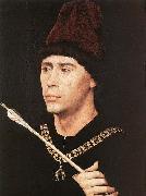 WEYDEN, Rogier van der Portrait of Antony of Burgundy oil